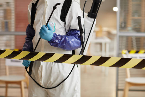 Professional Biohazard Cleanup technician working in Pasadena, CA